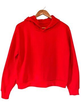 Red Cropped Hoodie